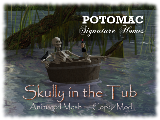 Skully in the Tub Ad 640x480